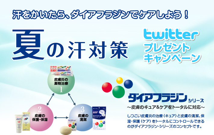 夏の汗対策　Twitterプレゼントキャンペーン